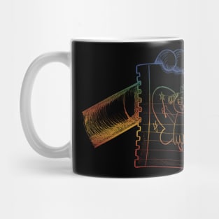 Retro Hand Drawing Batterfly Mug